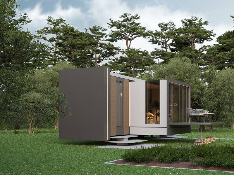 Tiny House sur châssis Modèle K2 extensible d'une surface de 32m2 en Auvergne Rhône Alpes